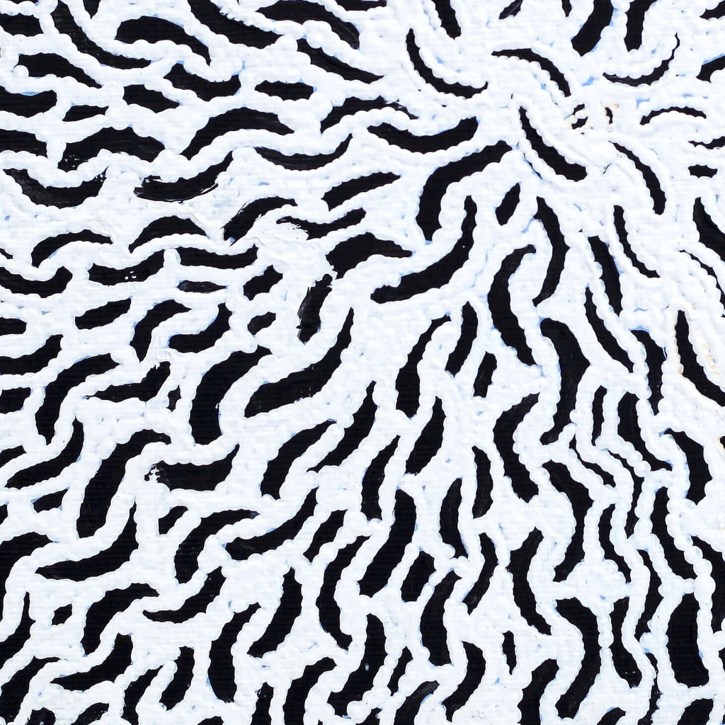 Aboriginal Artwork by Andrea Nungarrayi Wilson, Lukarrara Jukurrpa, 30x30cm