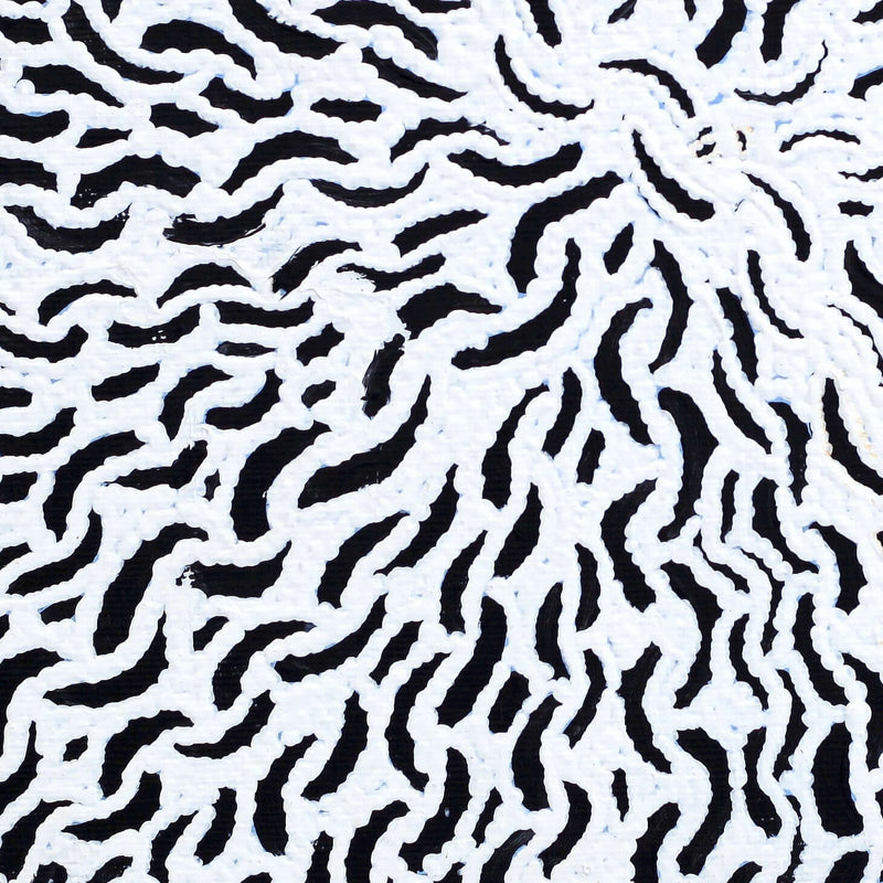 Aboriginal Artwork by Andrea Nungarrayi Wilson, Lukarrara Jukurrpa, 30x30cm