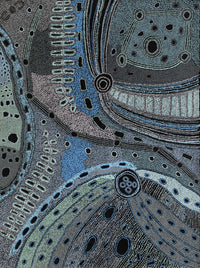 Aboriginal Artwork by Angela Watson, Minyma Kutjara, 122x91cm