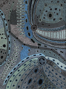 Aboriginal Art by Angela Watson, Minyma Kutjara, 122x91cm - ART ARK®