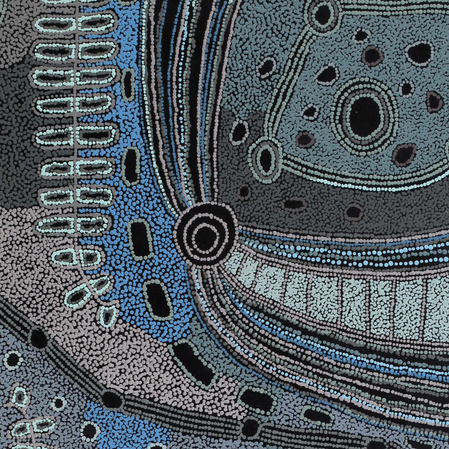 Aboriginal Artwork by Angela Watson, Minyma Kutjara, 122x91cm