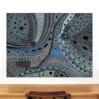 Aboriginal Artwork by Angela Watson, Minyma Kutjara, 122x91cm