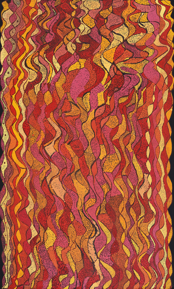 Aboriginal Artwork by Angela Watson, Walka Wiru Ngura Wiru, 126x76cm