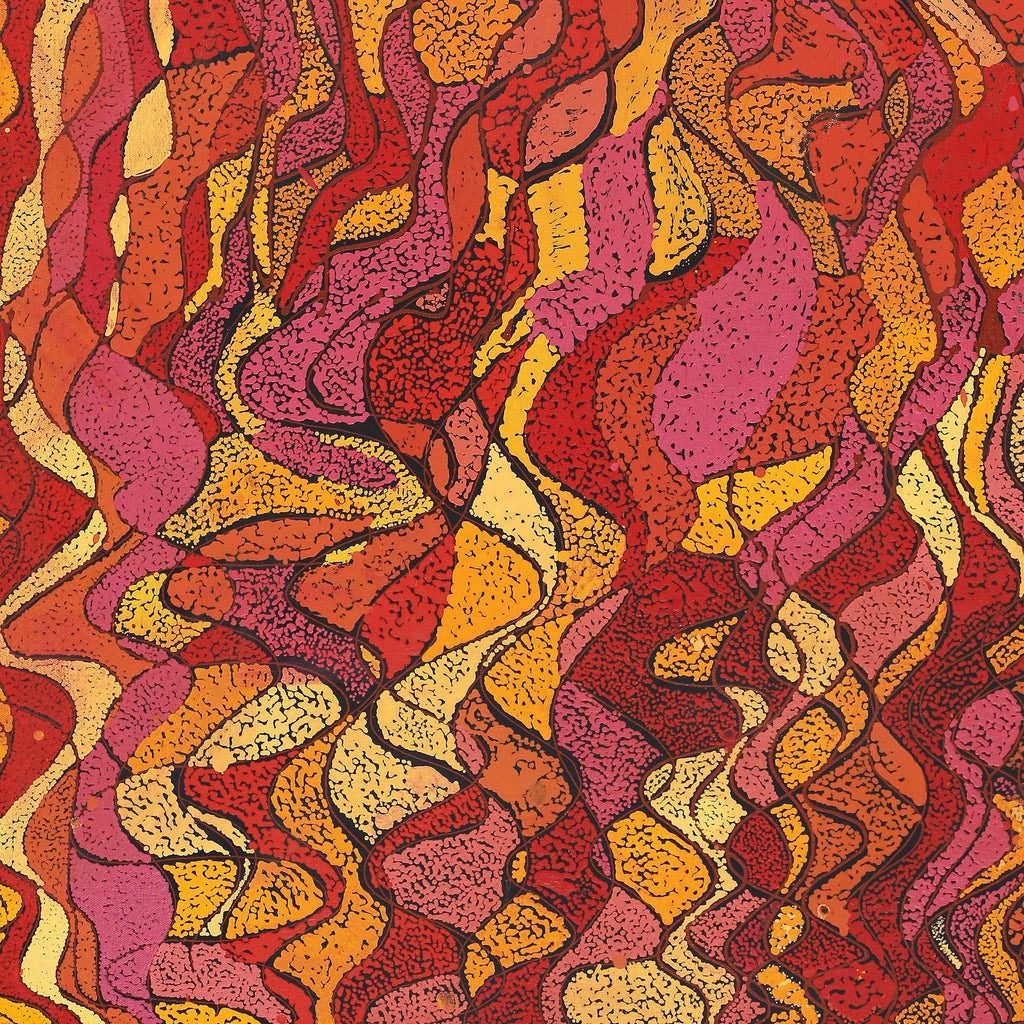 Aboriginal Artwork by Angela Watson, Walka Wiru Ngura Wiru, 126x76cm