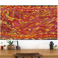 Aboriginal Artwork by Angela Watson, Walka Wiru Ngura Wiru, 126x76cm