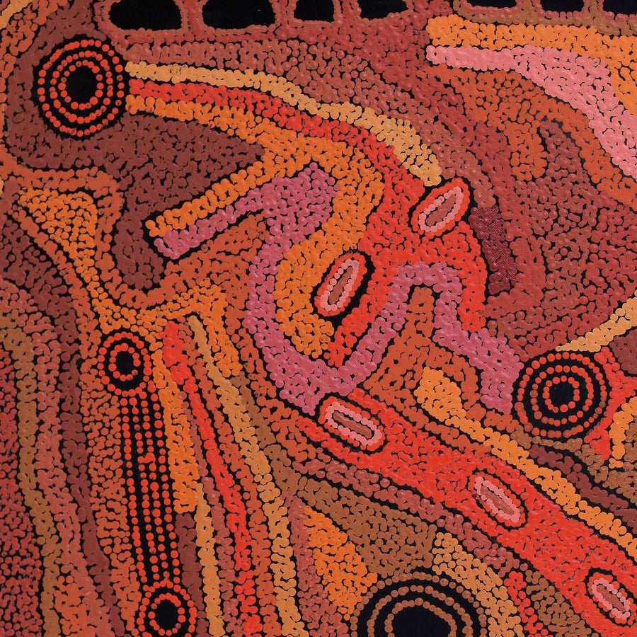 Aboriginal Artwork by Angela Watson, Malara, 91x61cm