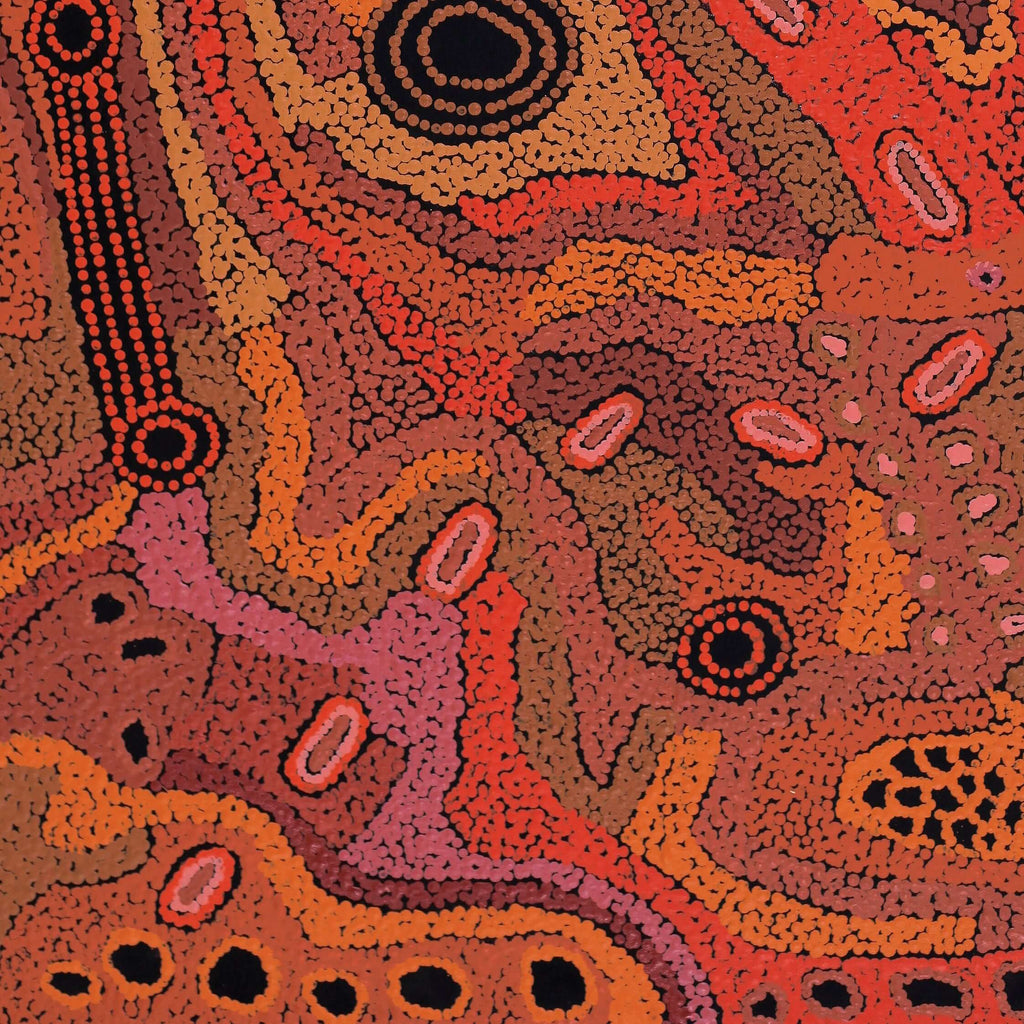 Aboriginal Artwork by Angela Watson, Malara, 91x61cm