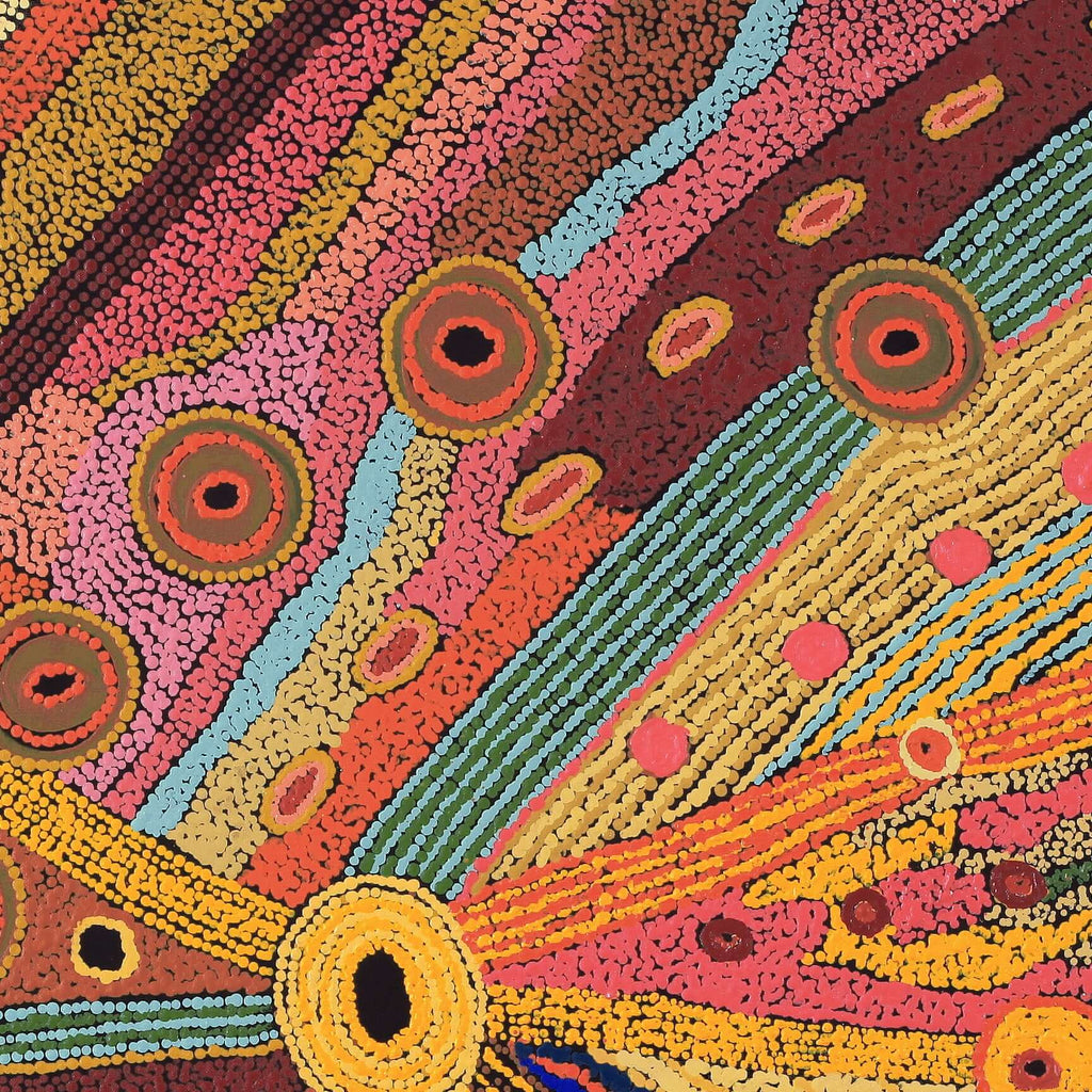 Aboriginal Artwork by Angela Watson, Malara, 91x91cm