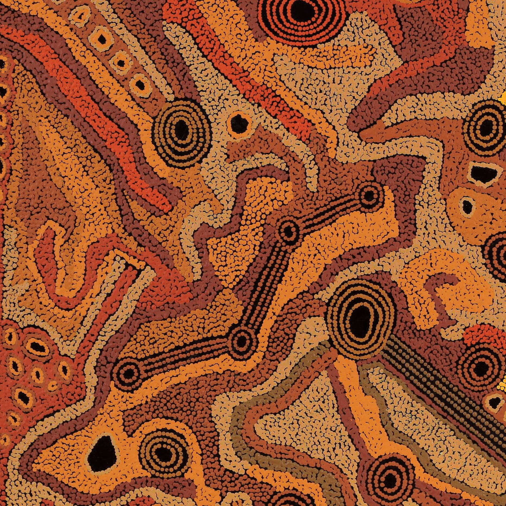 Aboriginal Artwork by Angela Watson, Malara, 91x91cm
