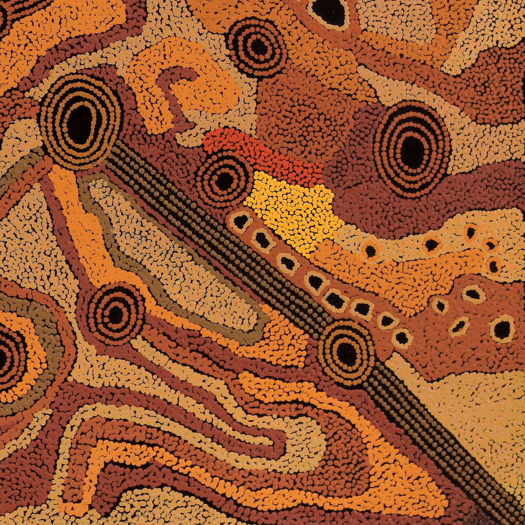 Aboriginal Artwork by Angela Watson, Malara, 91x91cm - ART ARK®