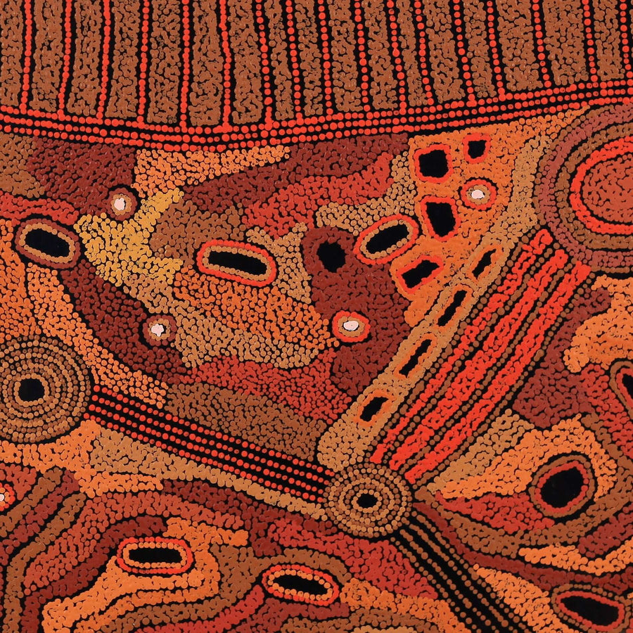 Aboriginal Artwork by Angela Watson, Malara, 91x91cm