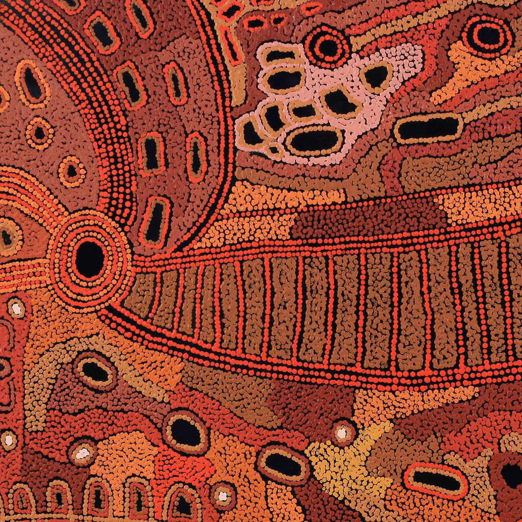 Aboriginal Artwork by Angela Watson, Malara, 91x91cm