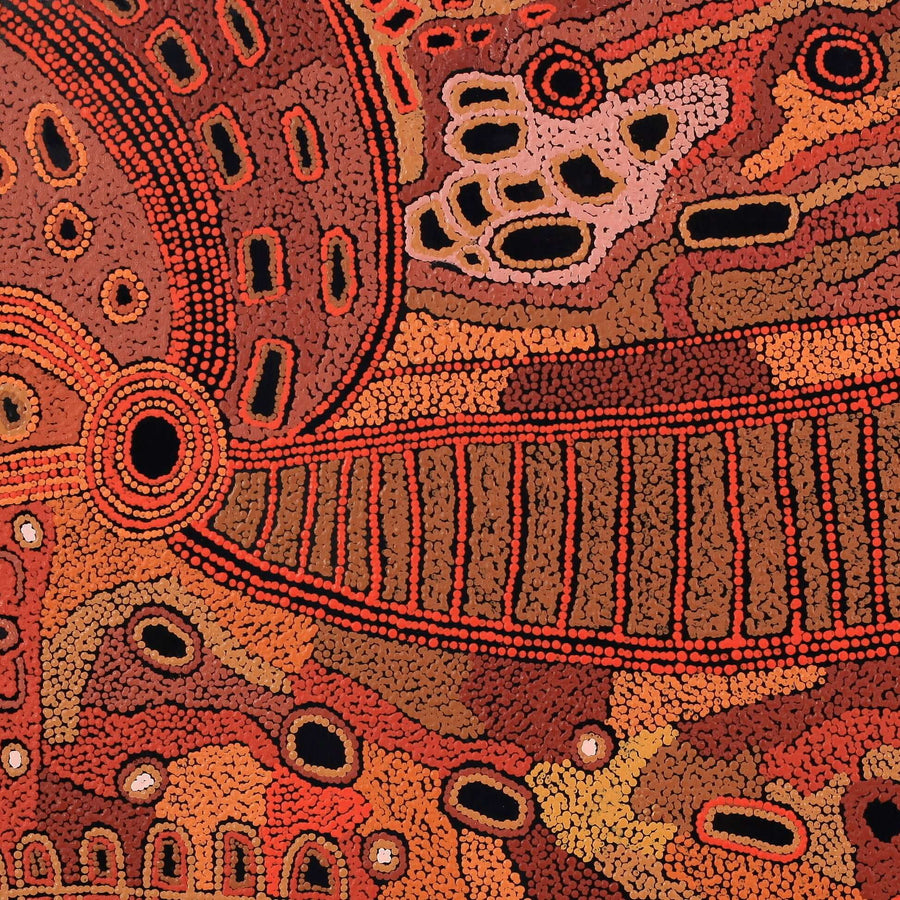Aboriginal Artwork by Angela Watson, Malara, 91x91cm