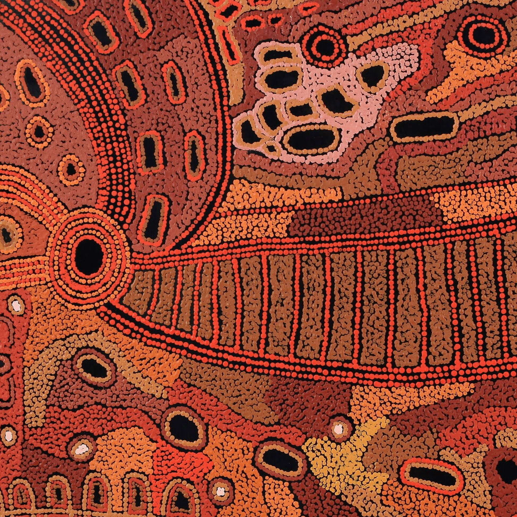 Aboriginal Artwork by Angela Watson, Malara, 91x91cm - ART ARK®