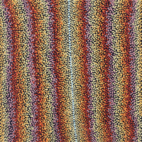Aboriginal Artwork by Angela Nangala Robertson, Watiya-warnu Jukurrpa (Seed Dreaming), 30x30cm