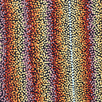 Aboriginal Artwork by Angela Nangala Robertson, Watiya-warnu Jukurrpa (Seed Dreaming), 30x30cm