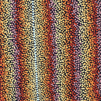 Aboriginal Artwork by Angela Nangala Robertson, Watiya-warnu Jukurrpa (Seed Dreaming), 30x30cm