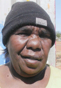 Aboriginal Artwork by Angelina Nampijinpa Tasman, Jurlpu kuja kalu nyinami Yurntumu-wana (Birds that live around Yuendumu), 30x30cm