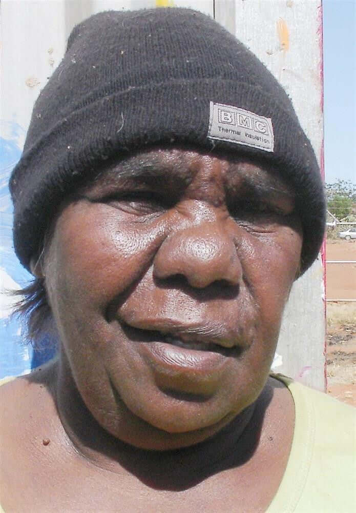 Aboriginal Artwork by Angelina Nampijinpa Tasman, Jurlpu kuja kalu nyinami Yurntumu-wana (Birds that live around Yuendumu), 30x30cm