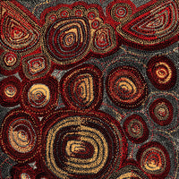 Aboriginal Art by Angelina Nampijinpa Tasman, Ngapa Jukurrpa (Water Dreaming)  -  Pirlinyarnu, 107x61cm - ART ARK®