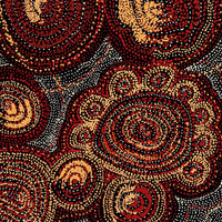 Aboriginal Art by Angelina Nampijinpa Tasman, Ngapa Jukurrpa (Water Dreaming)  -  Pirlinyarnu, 107x61cm - ART ARK®