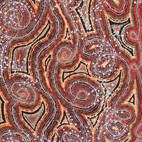 Aboriginal Artwork by Angelina Nampijinpa Tasman, Ngapa Jukurrpa (Water Dreaming) - Pirlinyarnu, 122x61cm