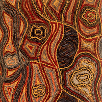 Aboriginal Artwork by Angelina Nampijinpa Tasman, Ngapa Jukurrpa (Water Dreaming) - Pirlinyarnu, 122x61cm