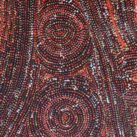 Aboriginal Artwork by Angelina Nampijinpa Tasman, Ngapa Jukurrpa (Water Dreaming) - Pirlinyarnu, 61x30cm