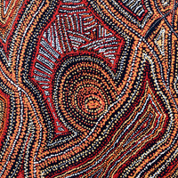 Aboriginal Artwork by Angelina Nampijinpa Tasman, Ngapa Jukurrpa (Water Dreaming) - Pirlinyarnu, 122x61cm