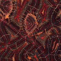 Aboriginal Artwork by Angelina Nampijinpa Tasman, Ngapa Jukurrpa (Water Dreaming) - Pirlinyarnu, 61x61cm