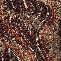Aboriginal Artwork by Angelina Nampijinpa Tasman, Ngapa Jukurrpa (Water Dreaming) - Pirlinyarnu, 107x61cm