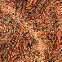 Aboriginal Artwork by Angelina Nampijinpa Tasman, Ngapa Jukurrpa (Water Dreaming) - Pirlinyarnu, 76x46cm