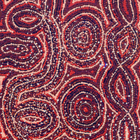 Aboriginal Artwork by Angelina Nampijinpa Tasman, Ngapa Jukurrpa (Water Dreaming) - Pirlinyarnu, 91x61cm