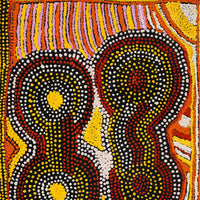 Aboriginal Artwork by Angkaliya Nelson, Kungkarangkalpa (Seven Sisters Story), 91x45cm