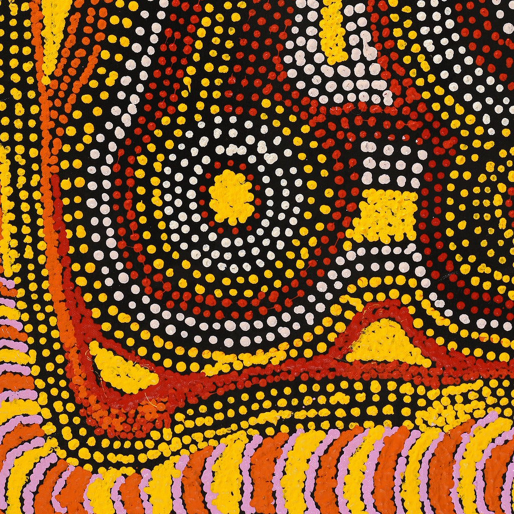 Aboriginal Artwork by Angkaliya Nelson, Kungkarangkalpa (Seven Sisters Story), 91x45cm