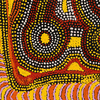 Aboriginal Artwork by Angkaliya Nelson, Kungkarangkalpa (Seven Sisters Story), 91x45cm