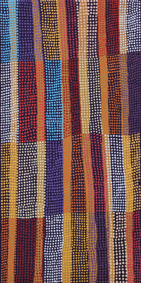 Aboriginal Artwork by Ann Lane Nee Dixon, Pirrnpirrnga - Desert Bore, 80x40cm