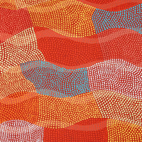 Aboriginal Artwork by Ann Lane Nee Dixon, Pirrnpirrnga - Desert Bore, 70x70cm