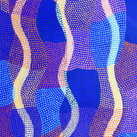Aboriginal Artwork by Ann Lane Nee Dixon, Pirrnpirrnga - Desert Bore, 122x71cm