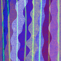 Aboriginal Artwork by Ann Lane Nee Dixon, Pirrnpirrnga - Desert Bore, 150x70cm