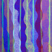 Aboriginal Artwork by Ann Lane Nee Dixon, Pirrnpirrnga - Desert Bore, 150x70cm