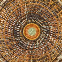 Aboriginal Artwork by Anna Ramatha Malibirr, Gapuwiyak - Woven Mat 70cm