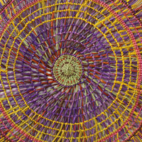 Aboriginal Artwork by Anna Ramatha Malibirr, Gapuwiyak - Woven Mat 74cm