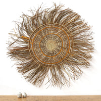Aboriginal Artwork by Anna Ramatha Malibirr, Gapuwiyak - Woven Mat, 115cm