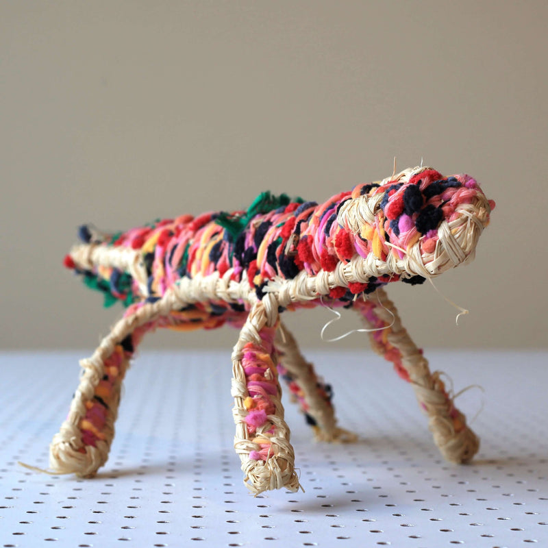 Aboriginal Artwork by Anna Ginger - Tjanpi Tinka (goanna) Sculpture