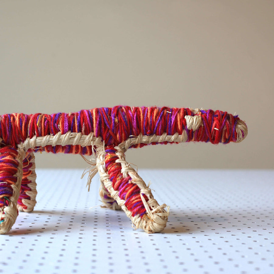 Aboriginal Artwork by Anna Ginger - Tjanpi Tinka (goanna) Sculpture
