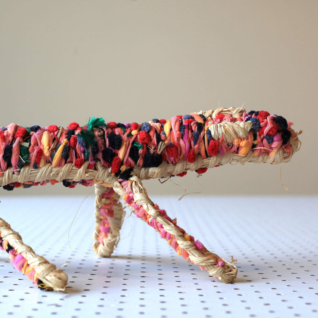 Aboriginal Artwork by Anna Ginger - Tjanpi Tinka (goanna) Sculpture
