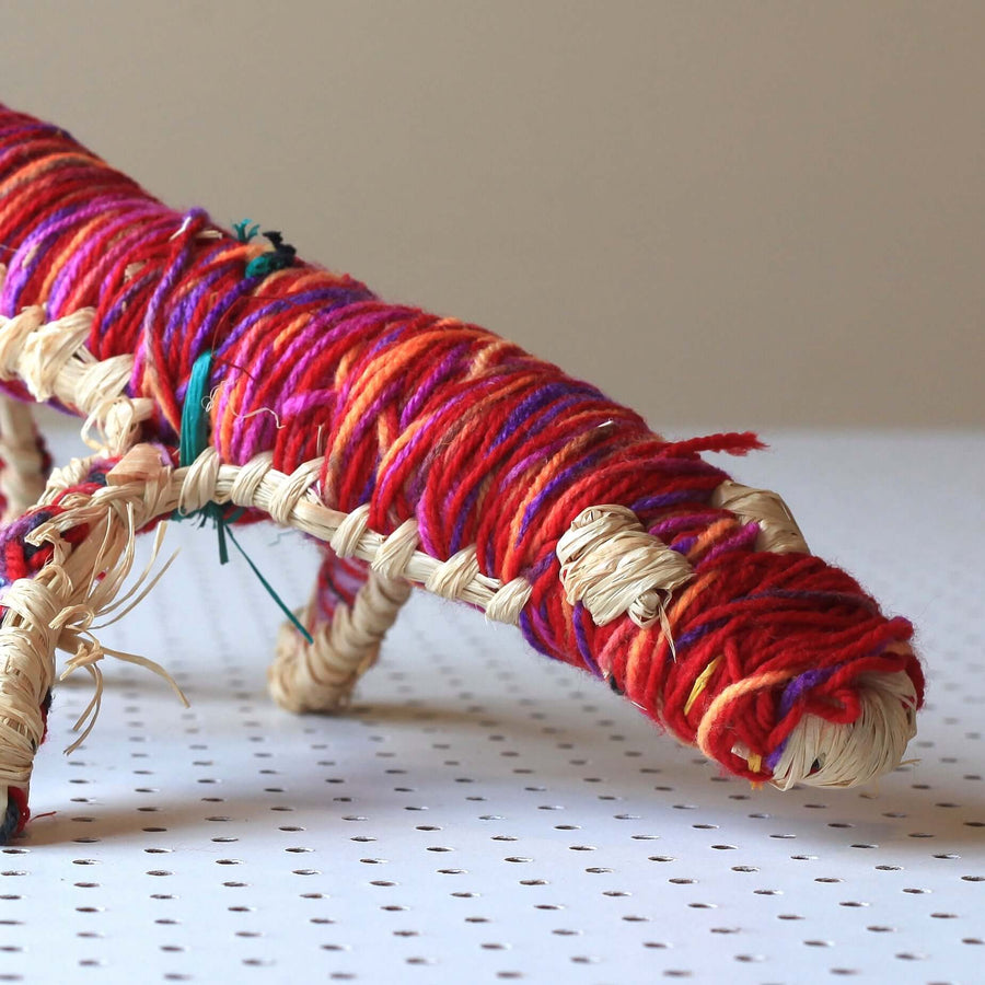 Aboriginal Artwork by Anna Ginger - Tjanpi Tinka (goanna) Sculpture