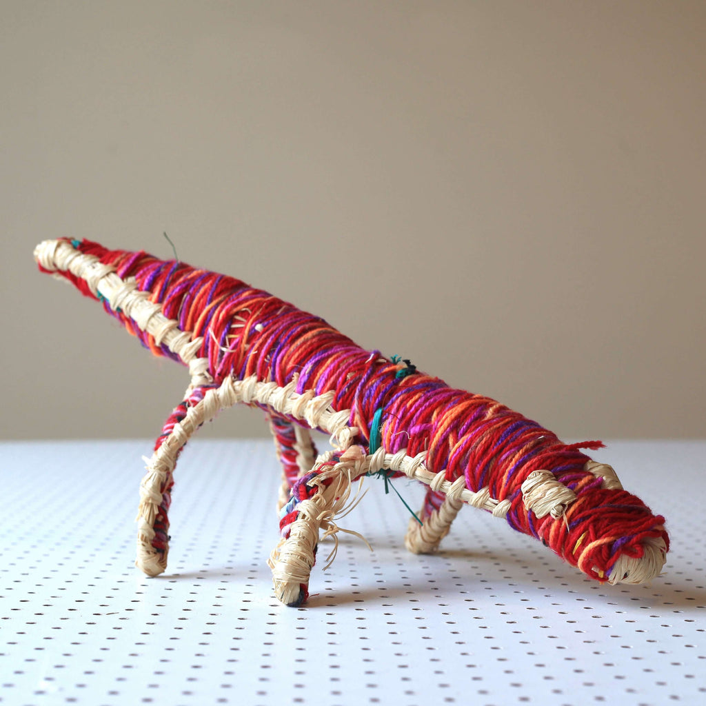 Aboriginal Artwork by Anna Ginger - Tjanpi Tinka (goanna) Sculpture