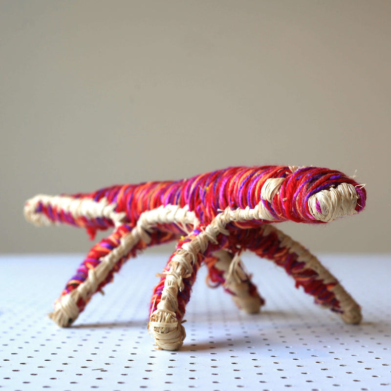 Aboriginal Artwork by Anna Ginger - Tjanpi Tinka (goanna) Sculpture